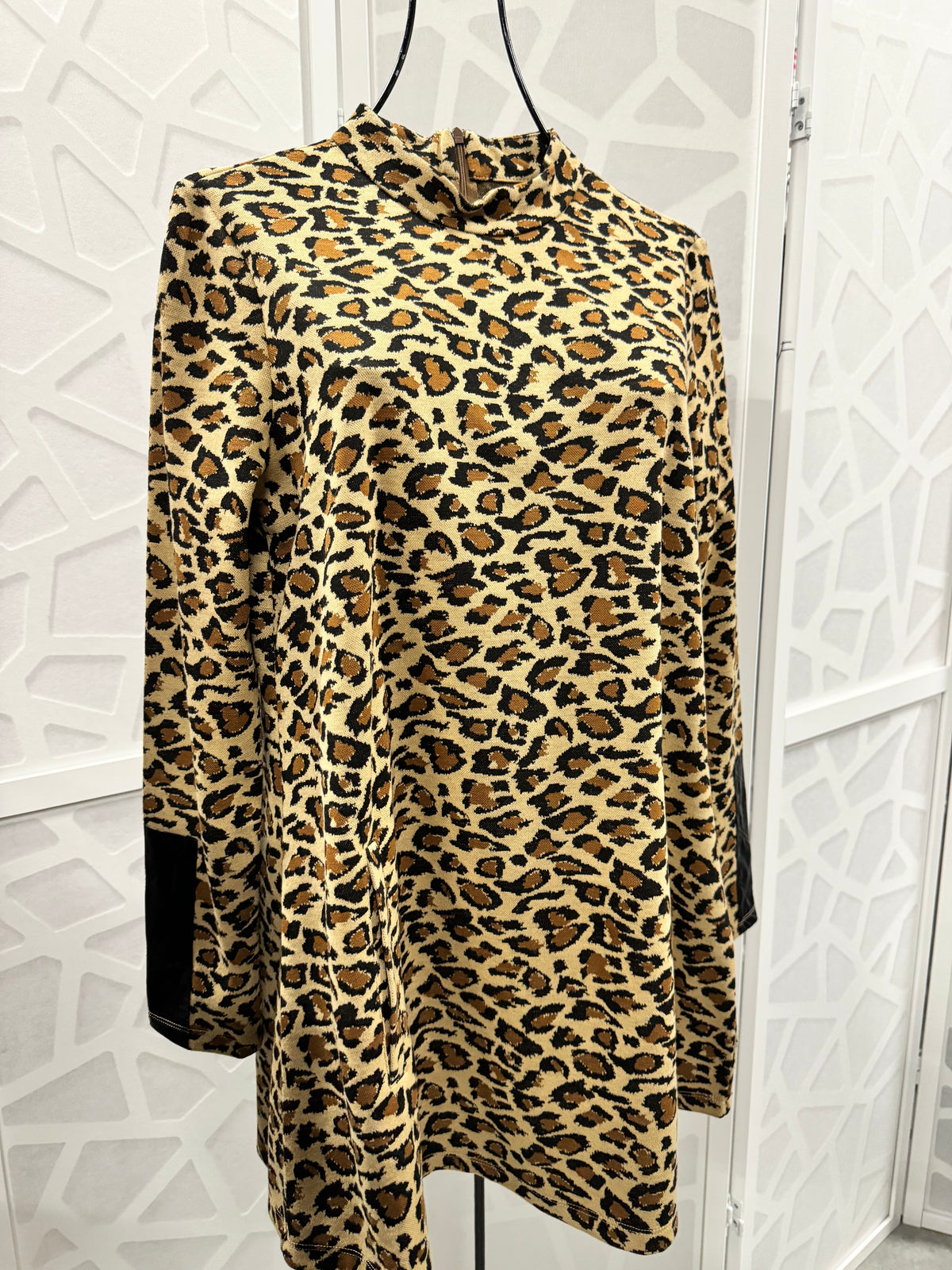 Tyler Boe - Gold Brown Cheetah Dress