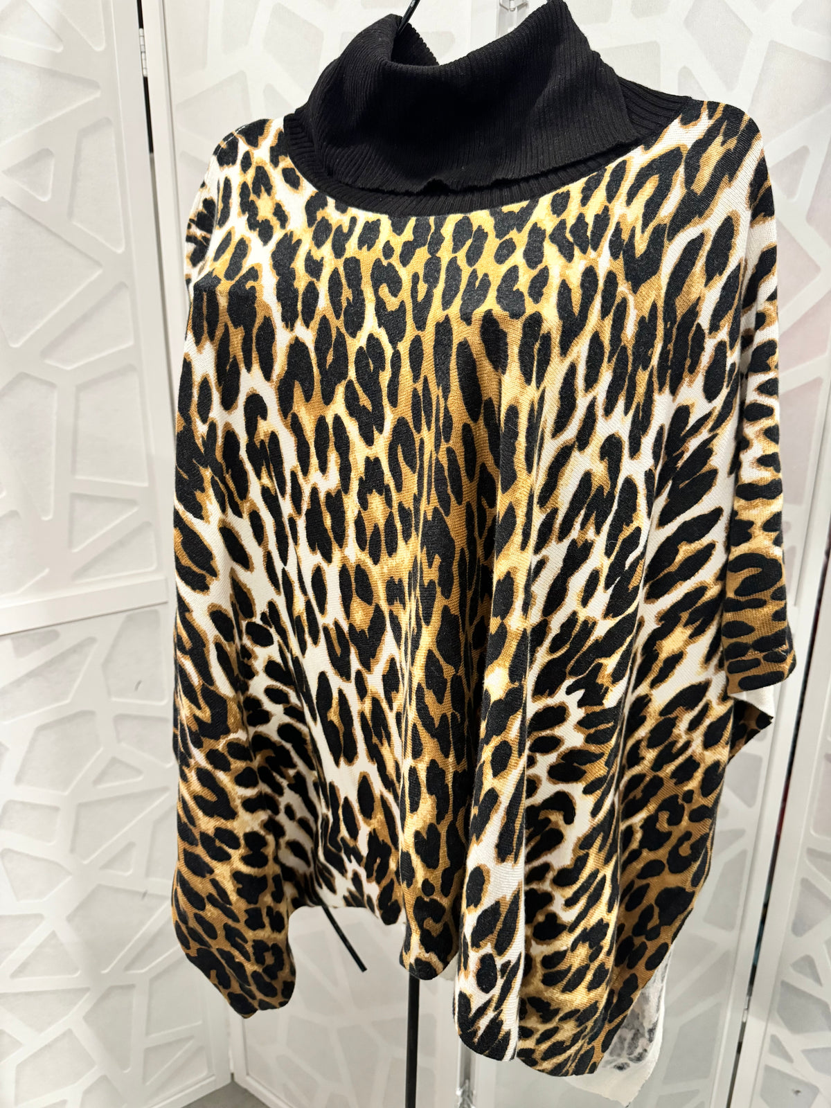 Tyler Boe - Golden Cheetah Print Poncho