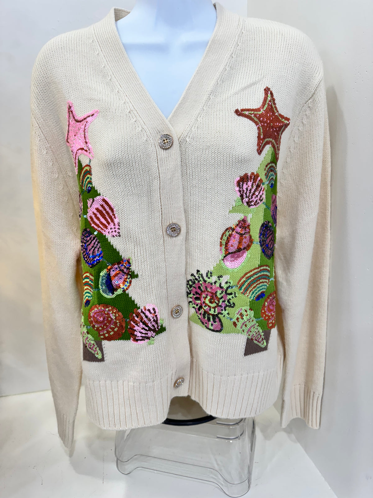 Queen of Sparkles-Seashell Cardigan