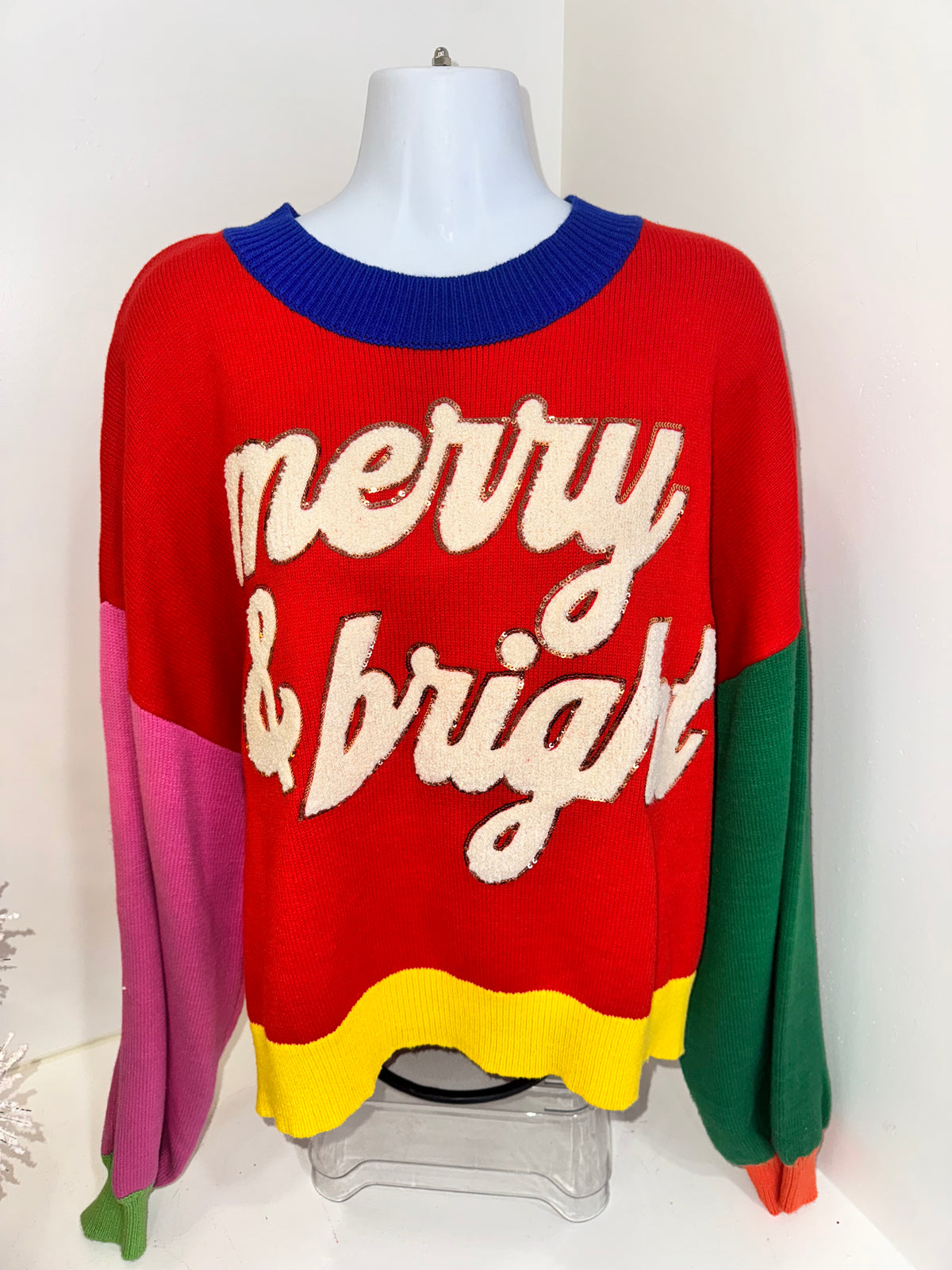 Queen of Sparkle - Merry and Bright Sweater