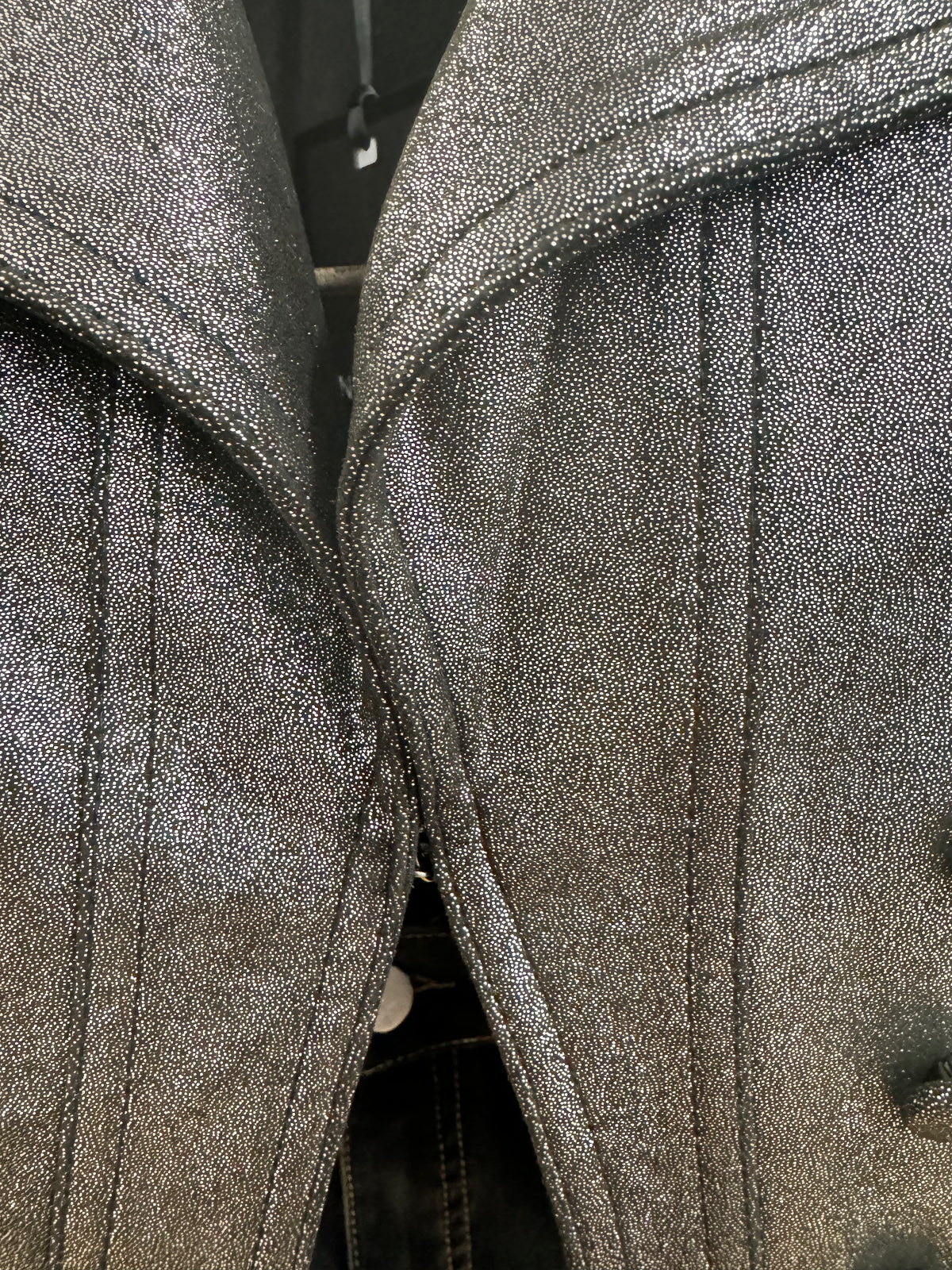 Insight NY - Metallic Gunmetal Vegan Leather Jacket – A Insight NY - Metallic Gunmetal Vegan Leather Jacket – A
