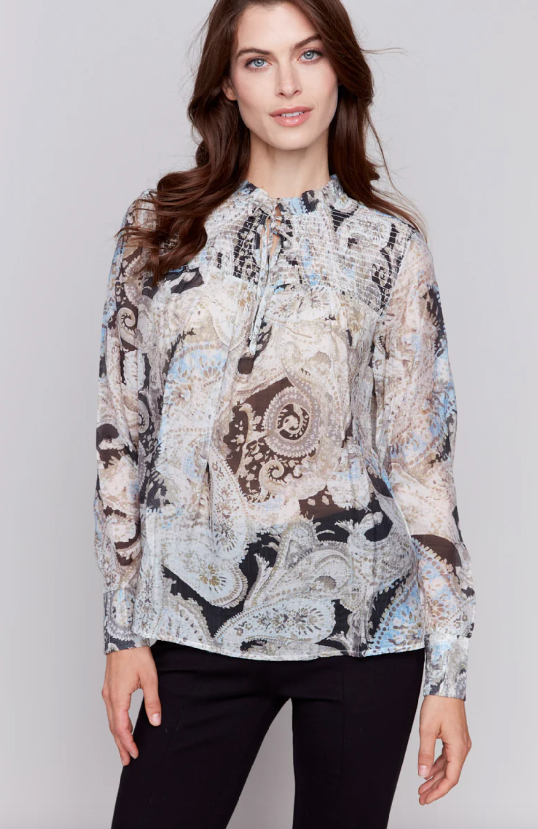 Charlie B - Printed Voile Blouse