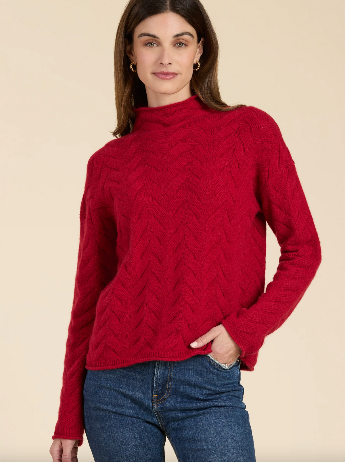 Tyler Böe - Red Cashmere Sweater