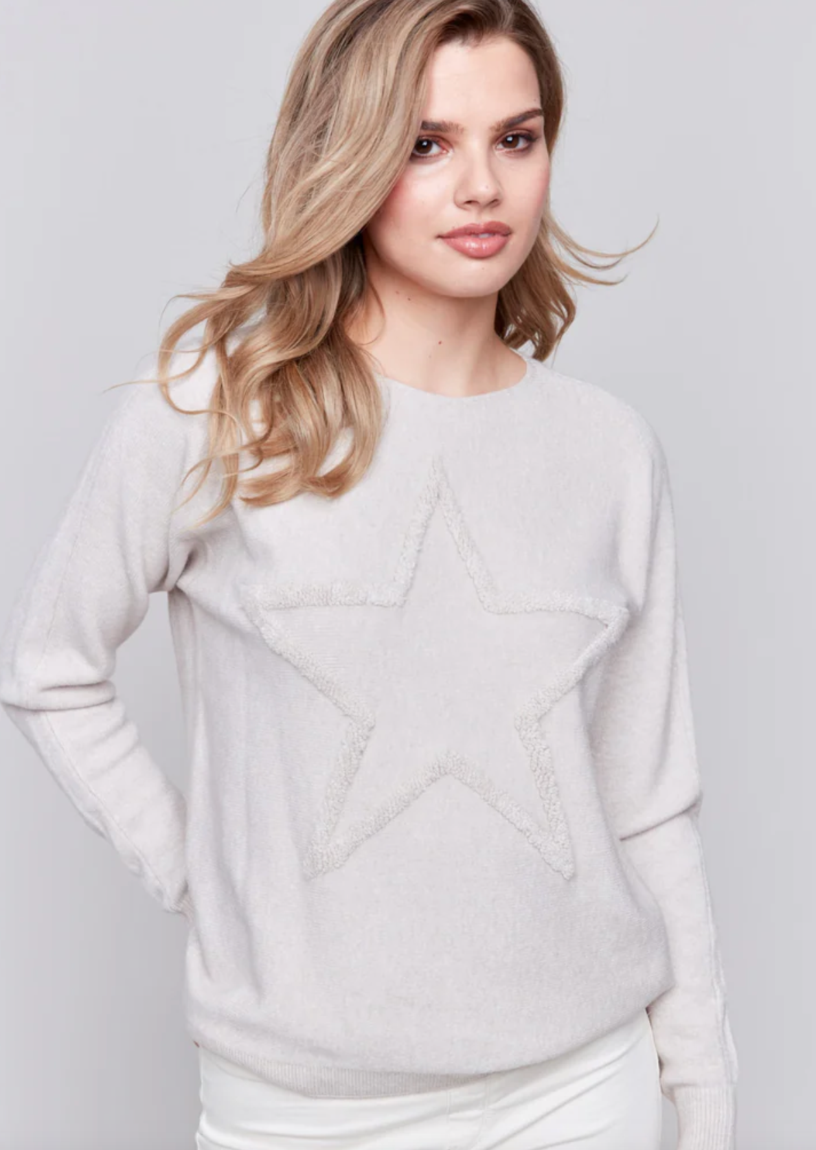 Charlie B - Sweater with Star Embroidery